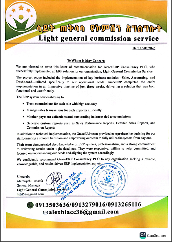 Light General Commission Service PLC